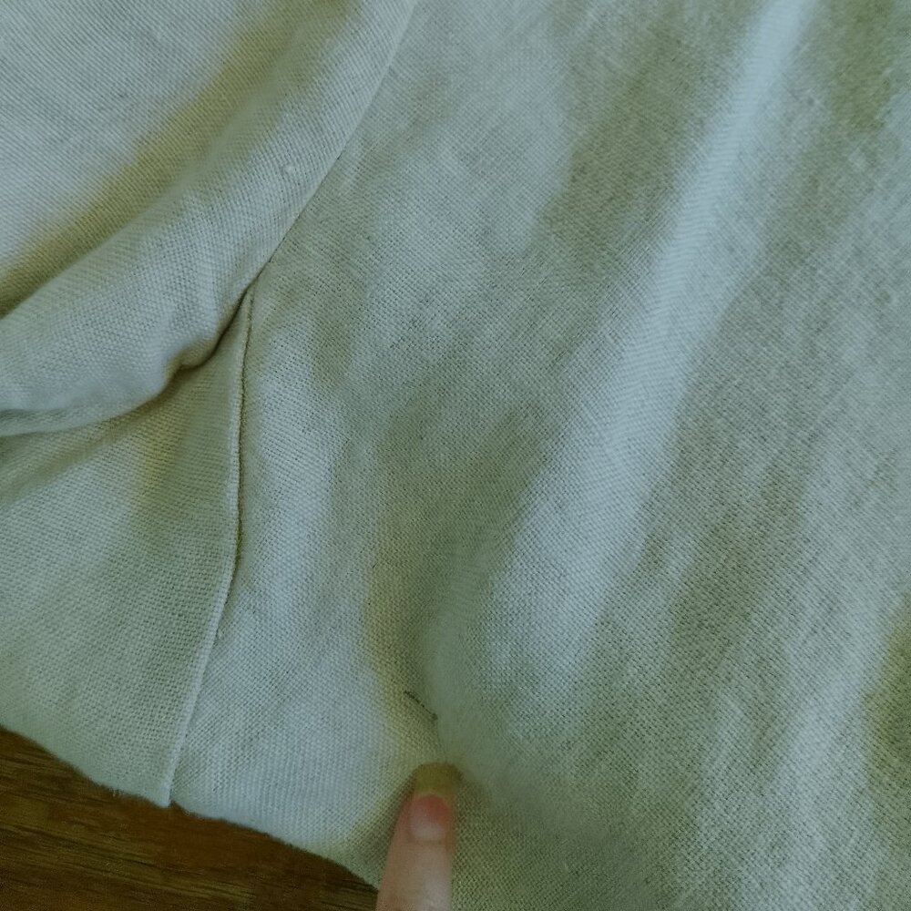 100% Linen Jacket Y2K Cottagecore Natural Fabric Capsule Academia - Picture 4 of 11